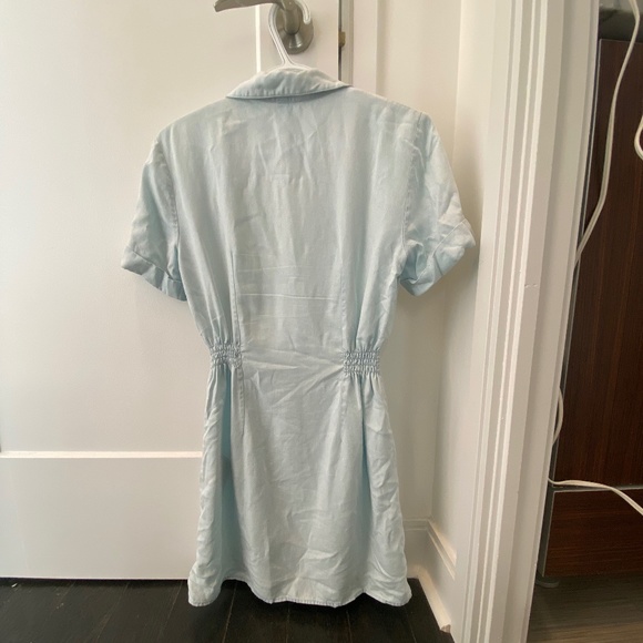 Like New - Zara Light Blue Denim Dress - Size Small - Picture 2 of 2